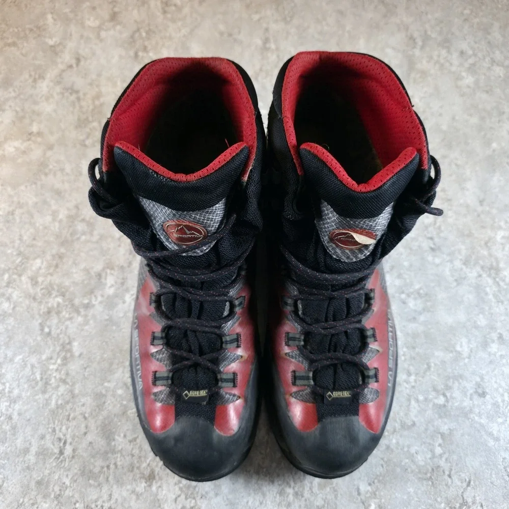 La Sportiva Trango‎ TRK GTX Hiking Boots Mens 12 Red Black Gore-Tex Waterproof